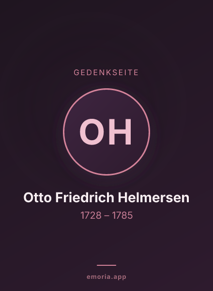 Gedenkportrait von Otto Friedrich Helmersen