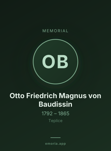 Memorial portrait of Otto Friedrich Magnus von Baudissin