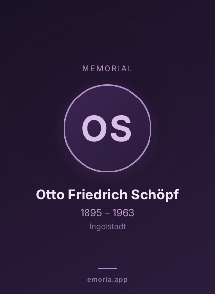 Memorial portrait of Otto Friedrich Schöpf