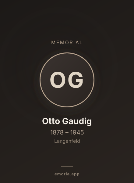Memorial portrait of Otto Gaudig