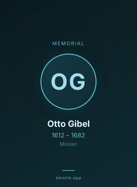 Memorial portrait of Otto Gibel