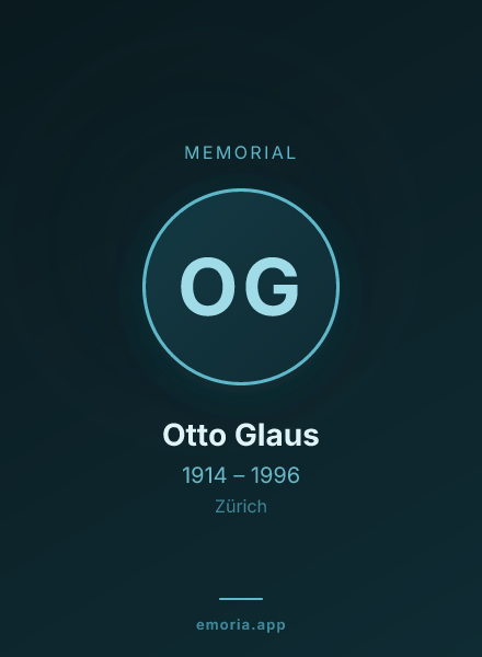 Memorial portrait of Otto Glaus