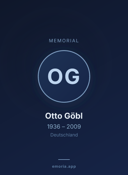 Memorial portrait of Otto Göbl