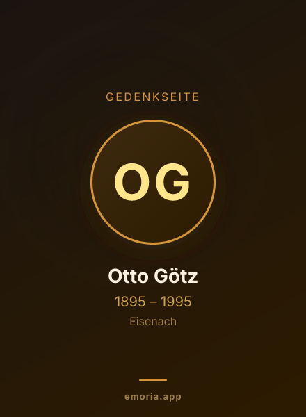 Gedenkportrait von Otto Götz