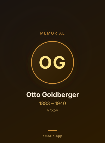 Memorial portrait of Otto Goldberger