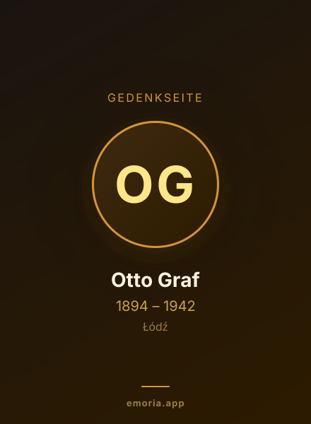 Gedenkportrait von Otto Graf