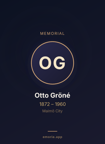 Memorial portrait of Otto Gröné