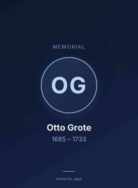 Memorial portrait of Otto Grote