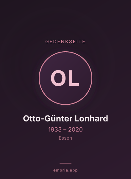 Gedenkportrait von Otto-Günter Lonhard