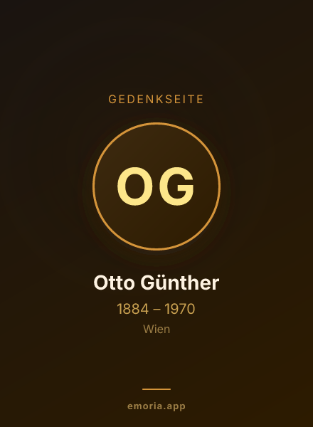 Gedenkportrait von Otto Günther