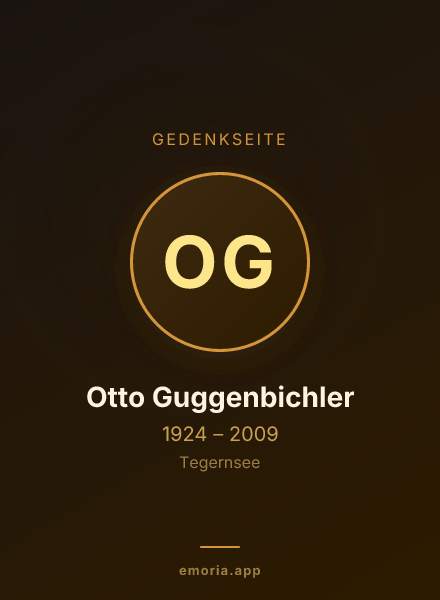 Gedenkportrait von Otto Guggenbichler