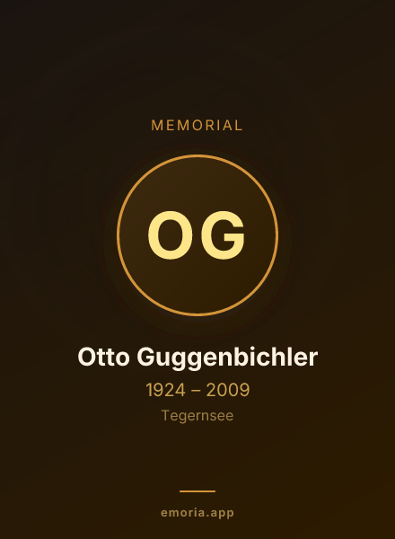 Memorial portrait of Otto Guggenbichler