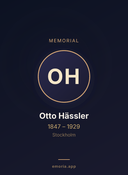 Memorial portrait of Otto Hässler