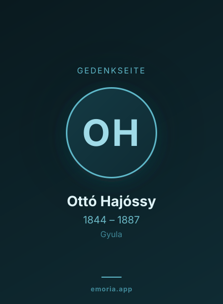 Gedenkportrait von Ottó Hajóssy