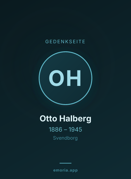 Gedenkportrait von Otto Halberg