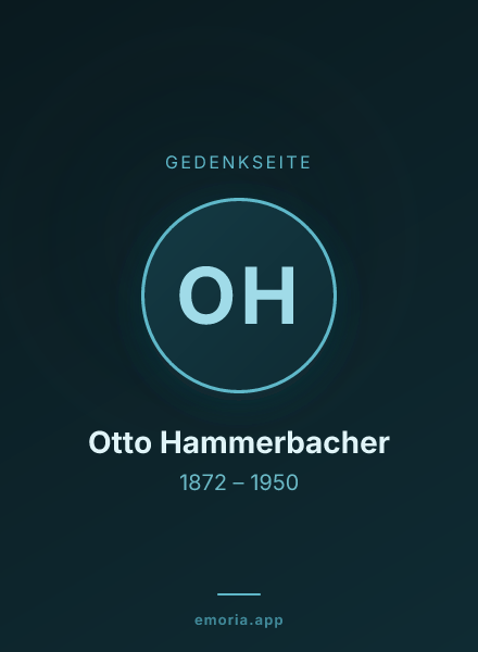 Gedenkportrait von Otto Hammerbacher