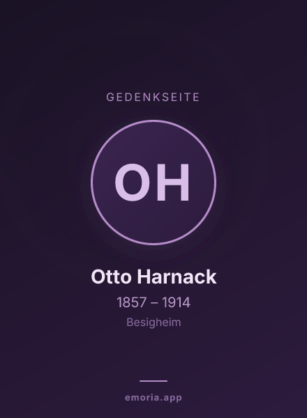 Gedenkportrait von Otto Harnack