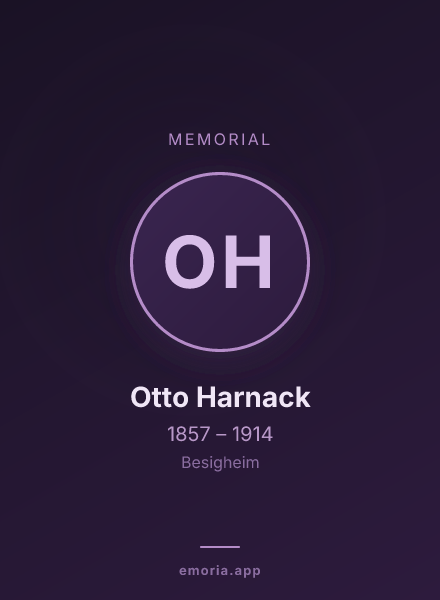 Memorial portrait of Otto Harnack