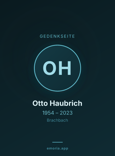 Gedenkportrait von Otto Haubrich