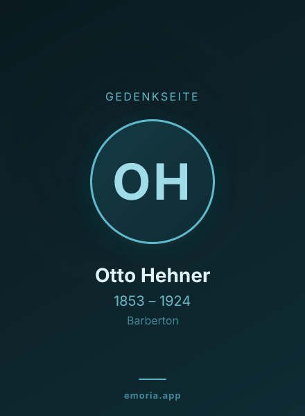 Gedenkportrait von Otto Hehner