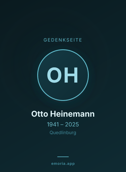 Gedenkportrait von Otto Heinemann