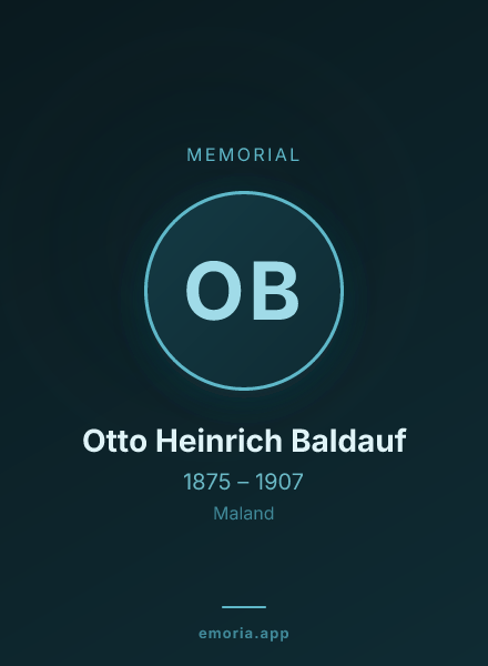Memorial portrait of Otto Heinrich Baldauf