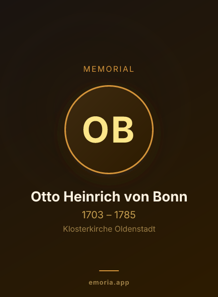 Memorial portrait of Otto Heinrich von Bonn