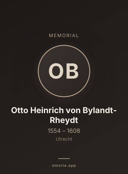 Memorial portrait of Otto Heinrich von Bylandt-Rheydt