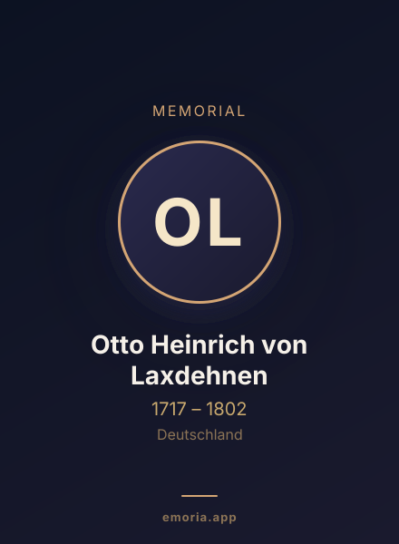 Memorial portrait of Otto Heinrich von Laxdehnen