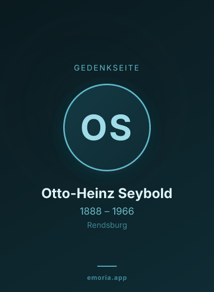 Gedenkportrait von Otto-Heinz Seybold