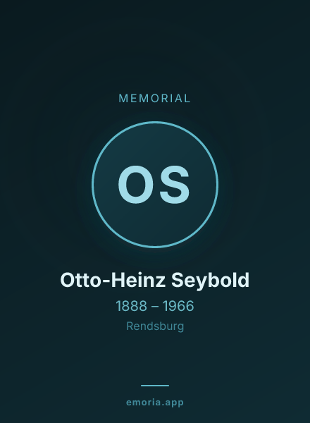 Memorial portrait of Otto-Heinz Seybold