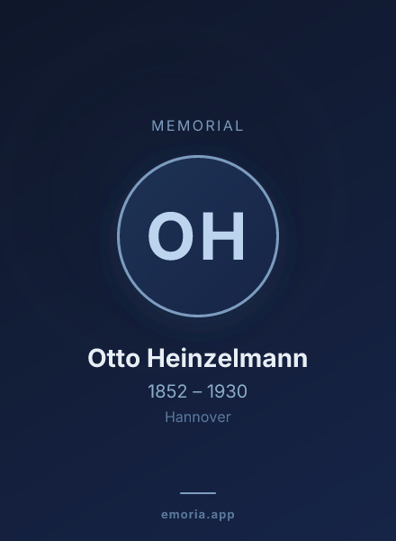 Memorial portrait of Otto Heinzelmann