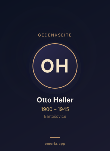 Gedenkportrait von Otto Heller