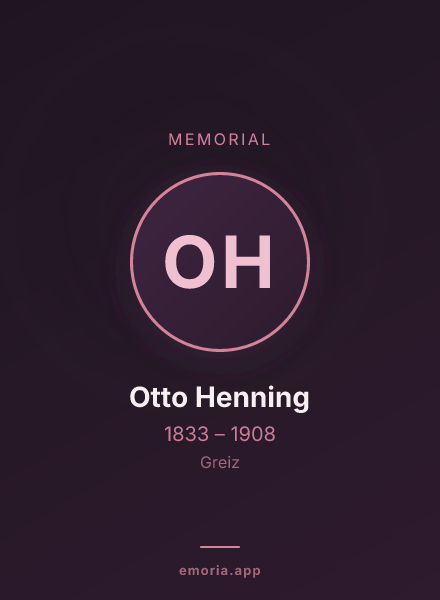 Memorial portrait of Otto Henning