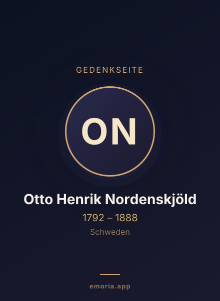 Gedenkportrait von Otto Henrik Nordenskjöld