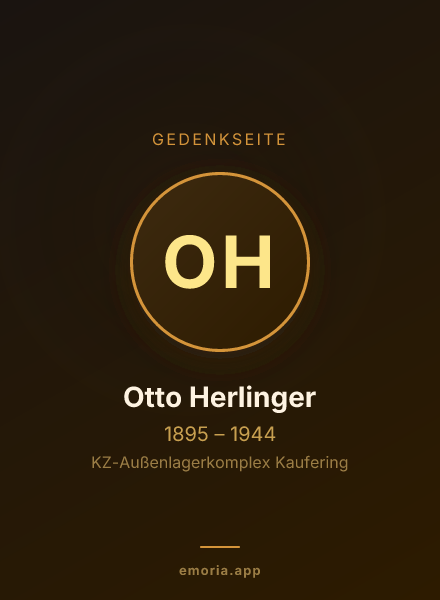 Gedenkportrait von Otto Herlinger