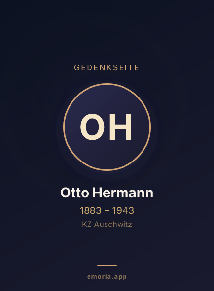 Gedenkportrait von Otto Hermann