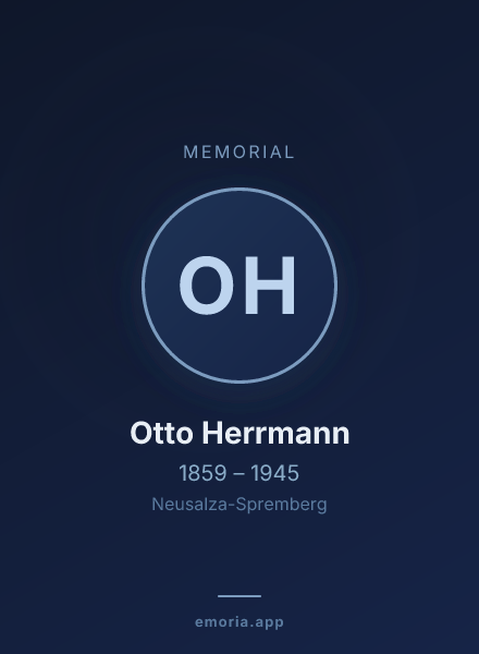 Memorial portrait of Otto Herrmann