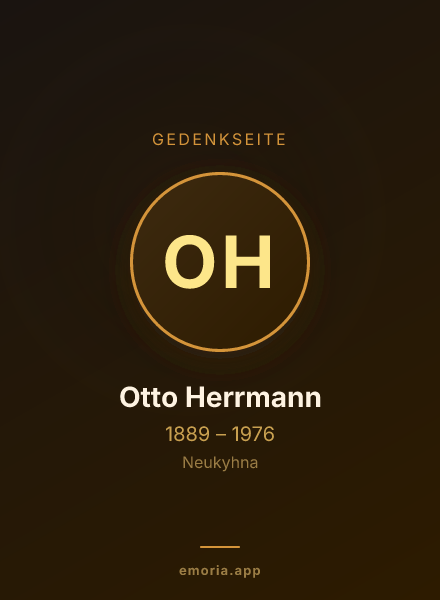 Gedenkportrait von Otto Herrmann