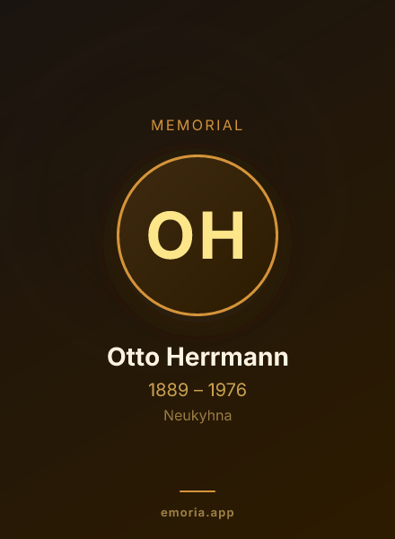 Memorial portrait of Otto Herrmann