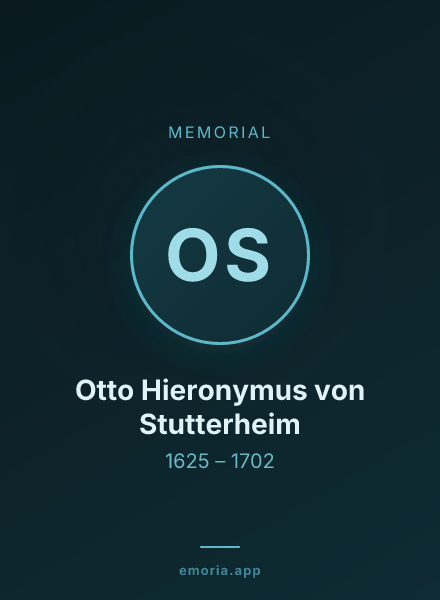 Memorial portrait of Otto Hieronymus von Stutterheim