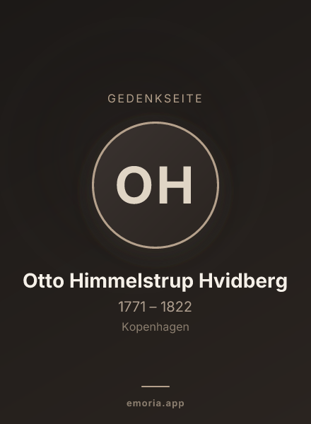 Gedenkportrait von Otto Himmelstrup Hvidberg