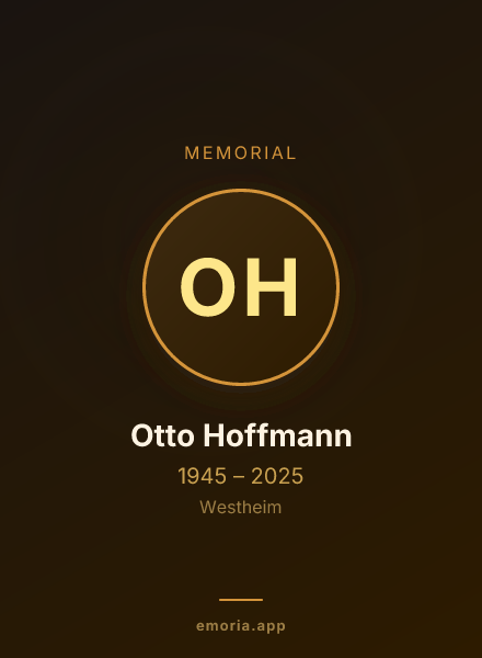 Memorial portrait of Otto Hoffmann