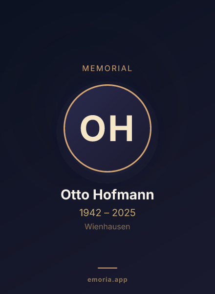 Memorial portrait of Otto Hofmann