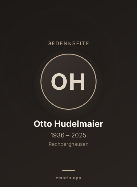 Gedenkportrait von Otto Hudelmaier