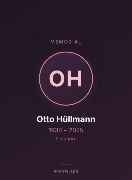Memorial portrait of Otto Hüllmann