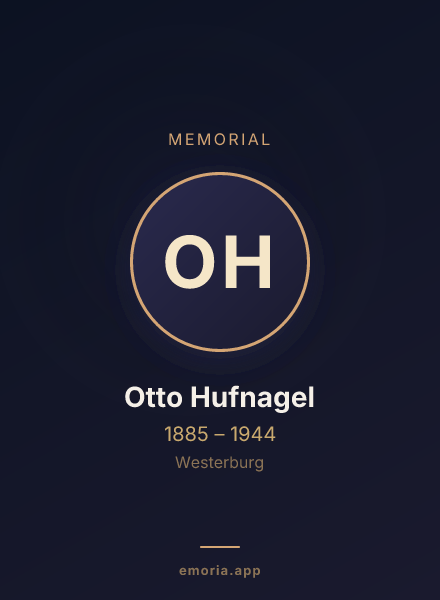 Memorial portrait of Otto Hufnagel
