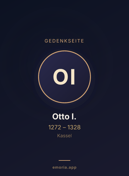 Gedenkportrait von Otto I.