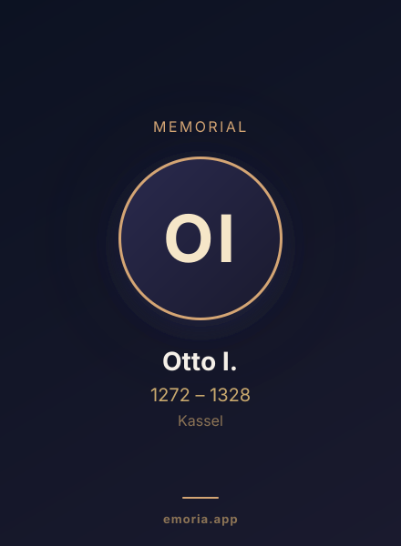 Memorial portrait of Otto I.