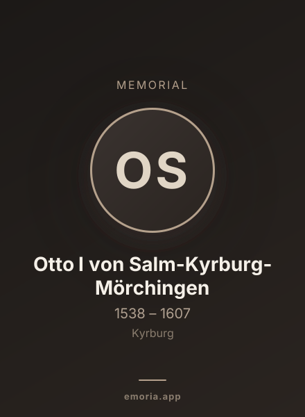 Memorial portrait of Otto I von Salm-Kyrburg-Mörchingen